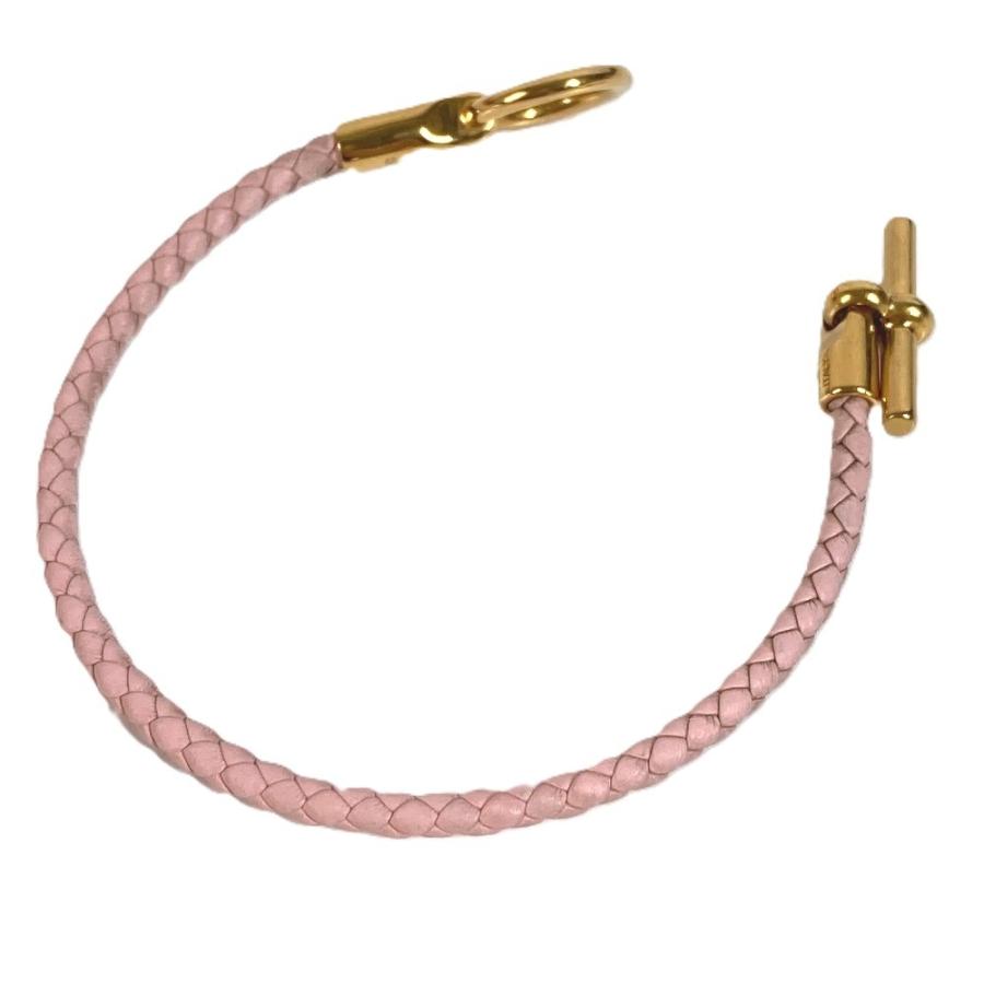 HERMES エルメス グレナン 編み込み バングル アクセサリー ブレスレット ライトピンク ユニセックス【中古】 | HERMES | 06