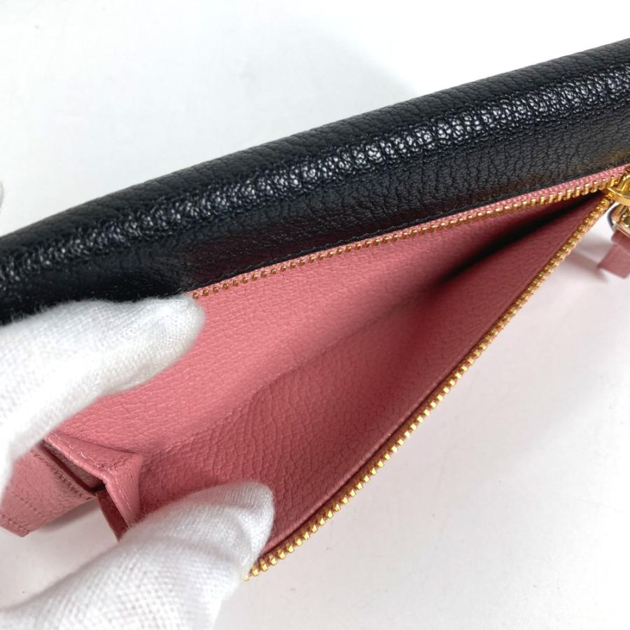 miu miu（ミュウミュウ） 美品 5MH013 マドラス ロゴ バイカラー 