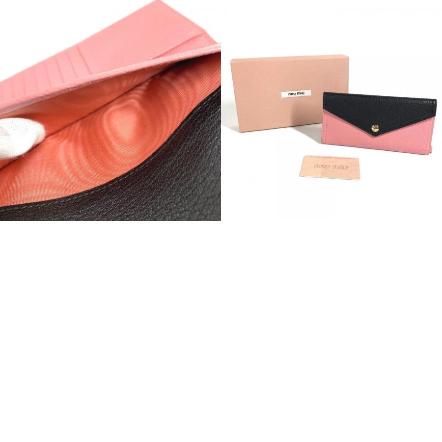 miu miu（ミュウミュウ） 美品 5MH013 マドラス ロゴ バイカラー 