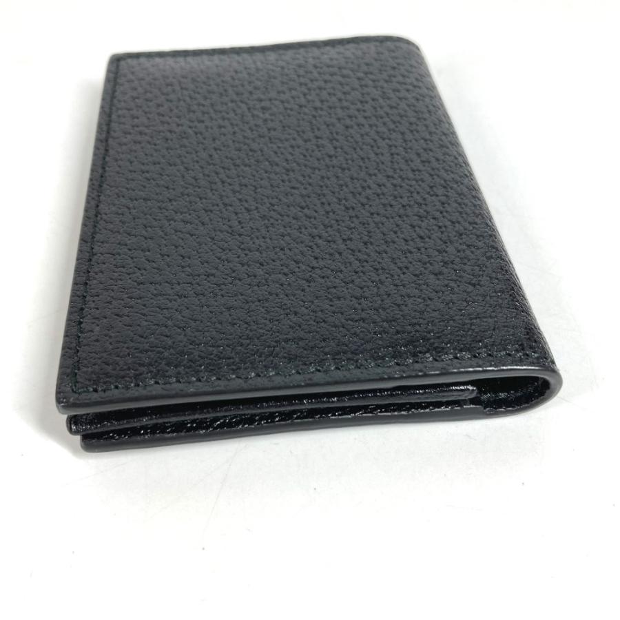 新品同様 GUCCI グッチ 428737 ダブルG GG ロゴ 名刺入れ パスケース 二つ折り  GGマーモント カードケース ブラック ユニセックス【中古】 | GUCCI | 02