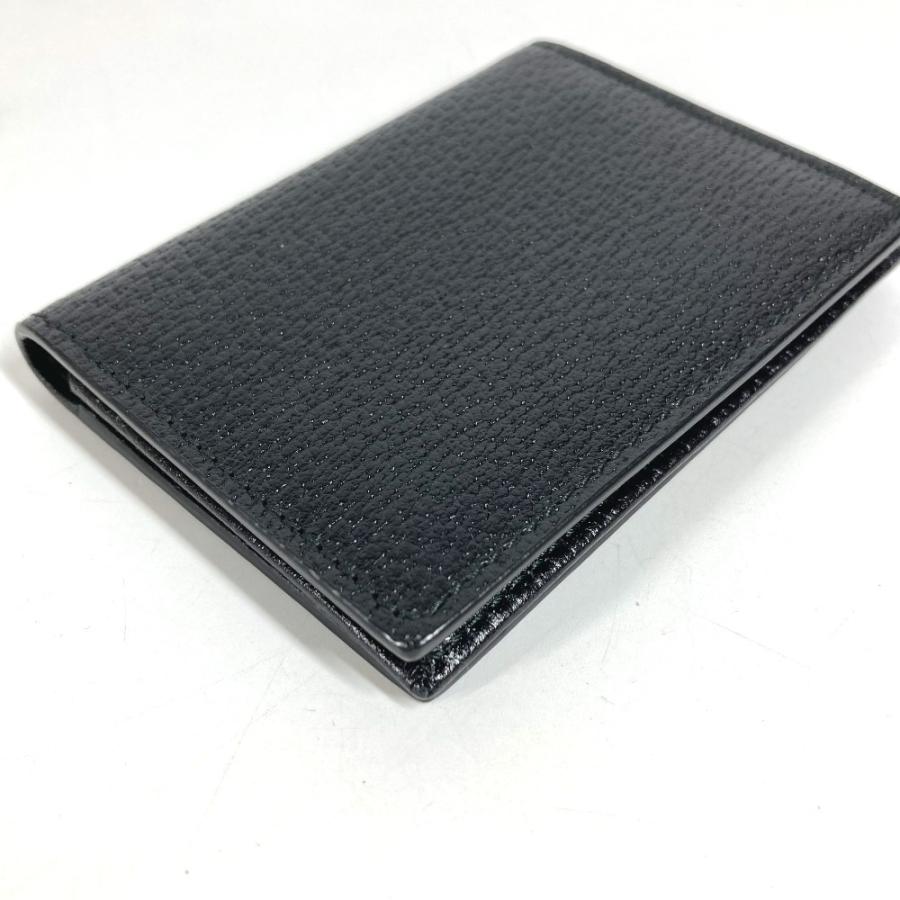 新品同様 GUCCI グッチ 428737 ダブルG GG ロゴ 名刺入れ パスケース 二つ折り  GGマーモント カードケース ブラック ユニセックス【中古】 | GUCCI | 05