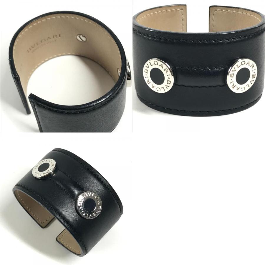 BVLGARI ブルガリ ブルガリブルガリ ロゴ バングル アクセサリー ジュエリー ブレスレット ブラック レディース【中古】 | BVLGARI | 09
