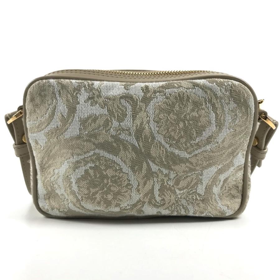 未使用 VERSACE ヴェルサーチ グレカ ロゴ ポシェット カバン 斜め掛け ショルダーバッグ ベージュ ユニセックス【中古】 |  | 01