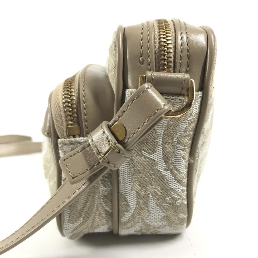 未使用 VERSACE ヴェルサーチ グレカ ロゴ ポシェット カバン 斜め掛け ショルダーバッグ ベージュ ユニセックス【中古】 |  | 02