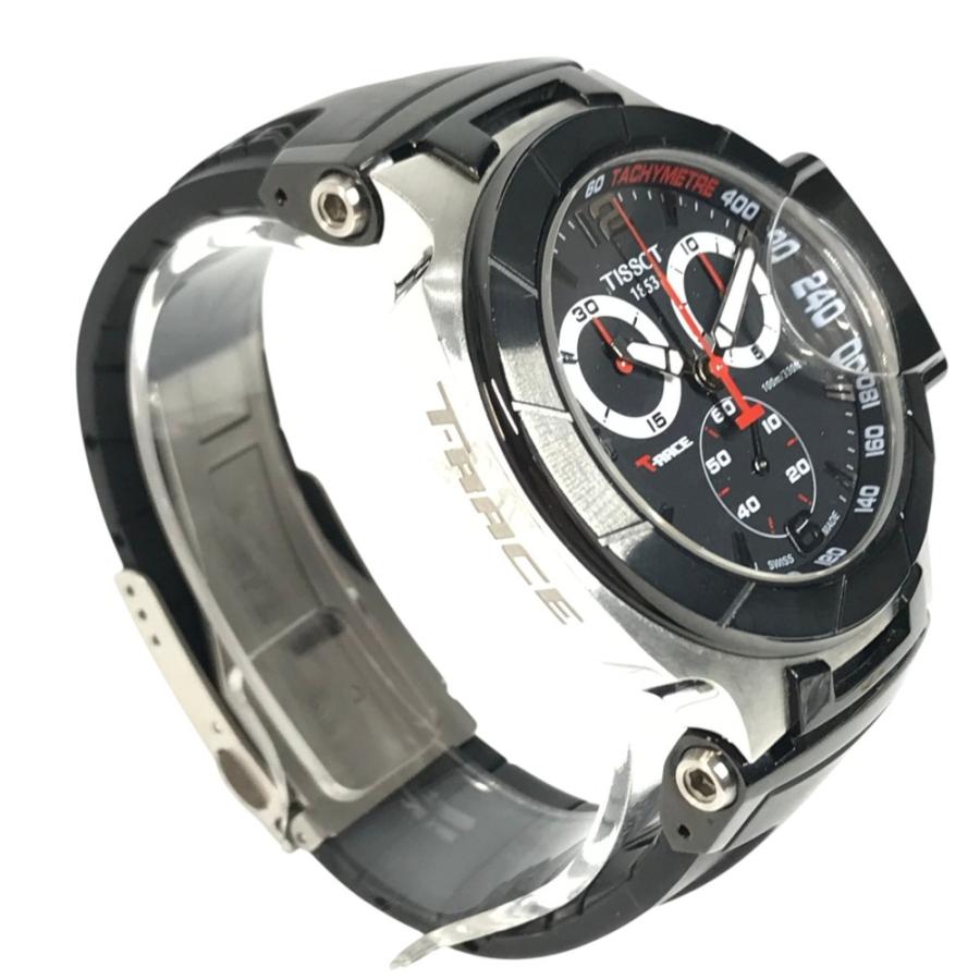 TISSOT ティソ T048.417.27.057.00 Tレース クロノグラフ メンズウォッチ  ウォッチ  腕時計 ブラック メンズ【中古】 | TISSOT | 03