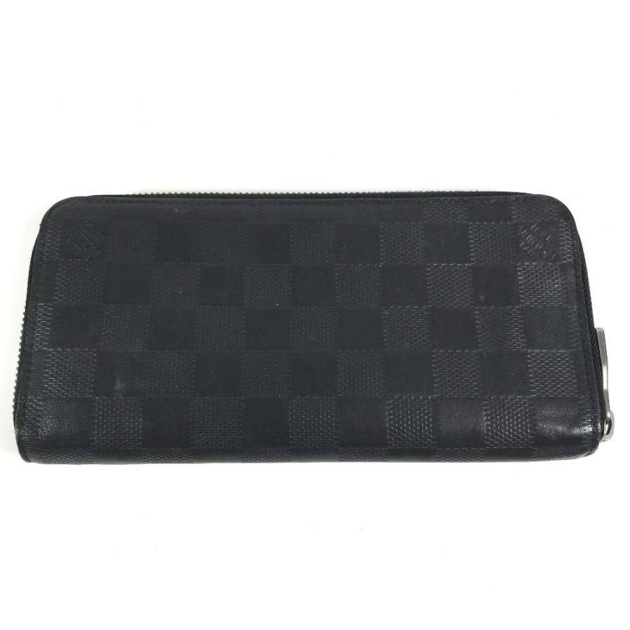 LOUIS VUITTON ルイヴィトン N63548 ジッピーウォレットヴェルティカル 財布 ウォレット  ダミエアンフィニ 長財布 オニキス 【中古】 | LOUIS VUITTON | 01