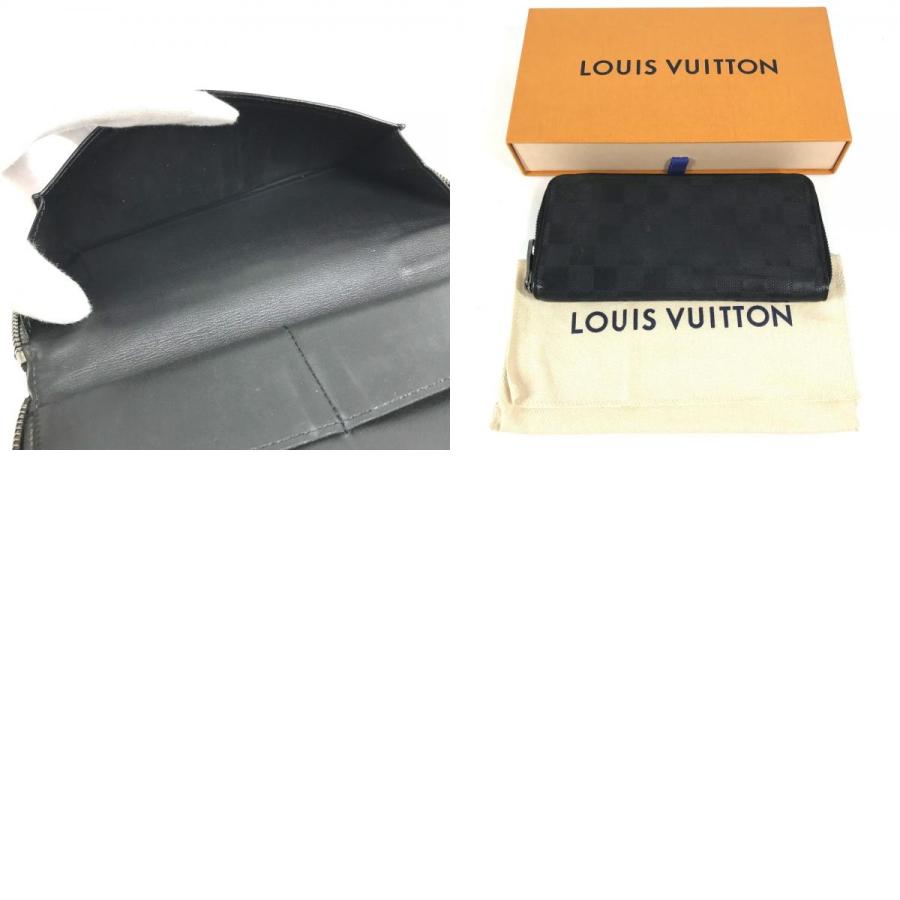 LOUIS VUITTON ルイヴィトン N63548 ジッピーウォレットヴェルティカル 財布 ウォレット  ダミエアンフィニ 長財布 オニキス 【中古】 | LOUIS VUITTON | 09