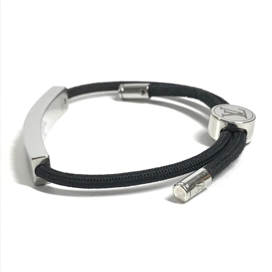 美品 LOUIS VUITTON ルイヴィトン M00273  ブレスレットLVスペース バングル アクセサリー ブレスレット ブラック ユニセックス【中古】 | LOUIS VUITTON | 01