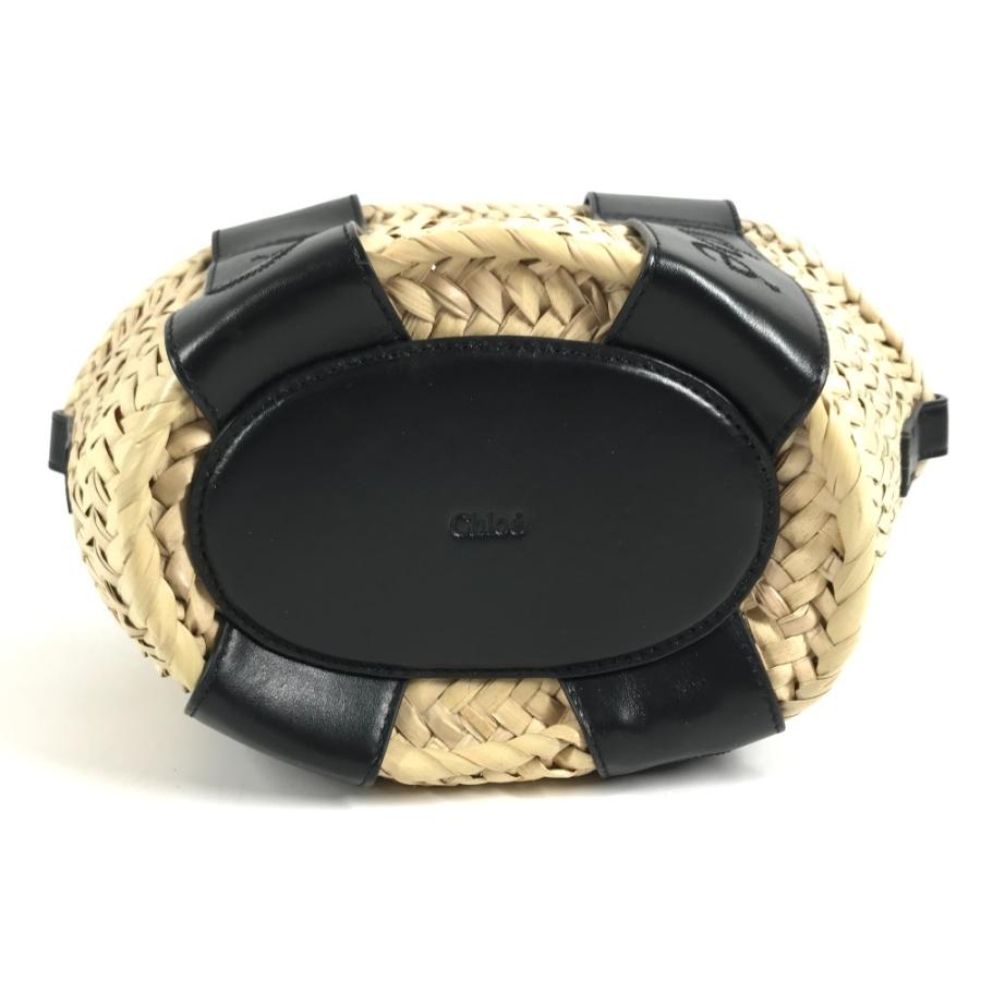 美品 Chloe クロエ センスミニ センス ミニ カゴバッグ バスケットバッグ 2WAYバッグ ショルダーバッグ ハンドバッグ ブラック【中古】 | Chloe | 04