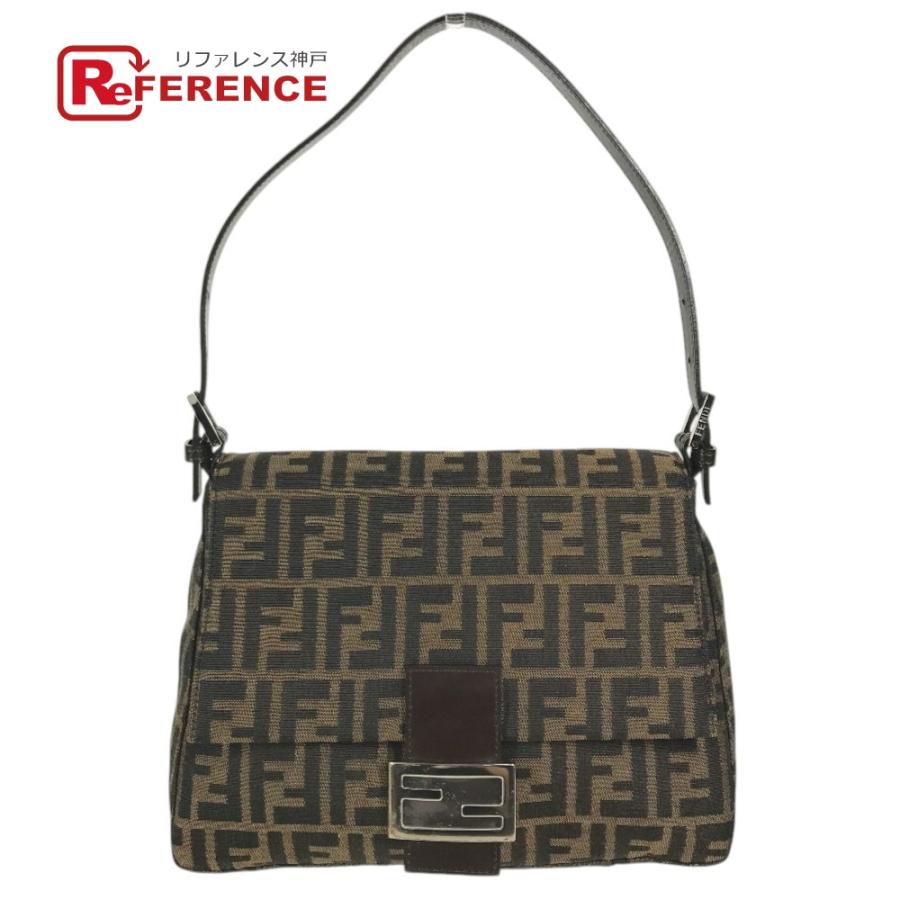 FENDI フェンディ マンマバケット ロゴ カバン フラップ 肩掛け ショルダーバッグ ブラウン ユニセックス【中古】 | FENDI