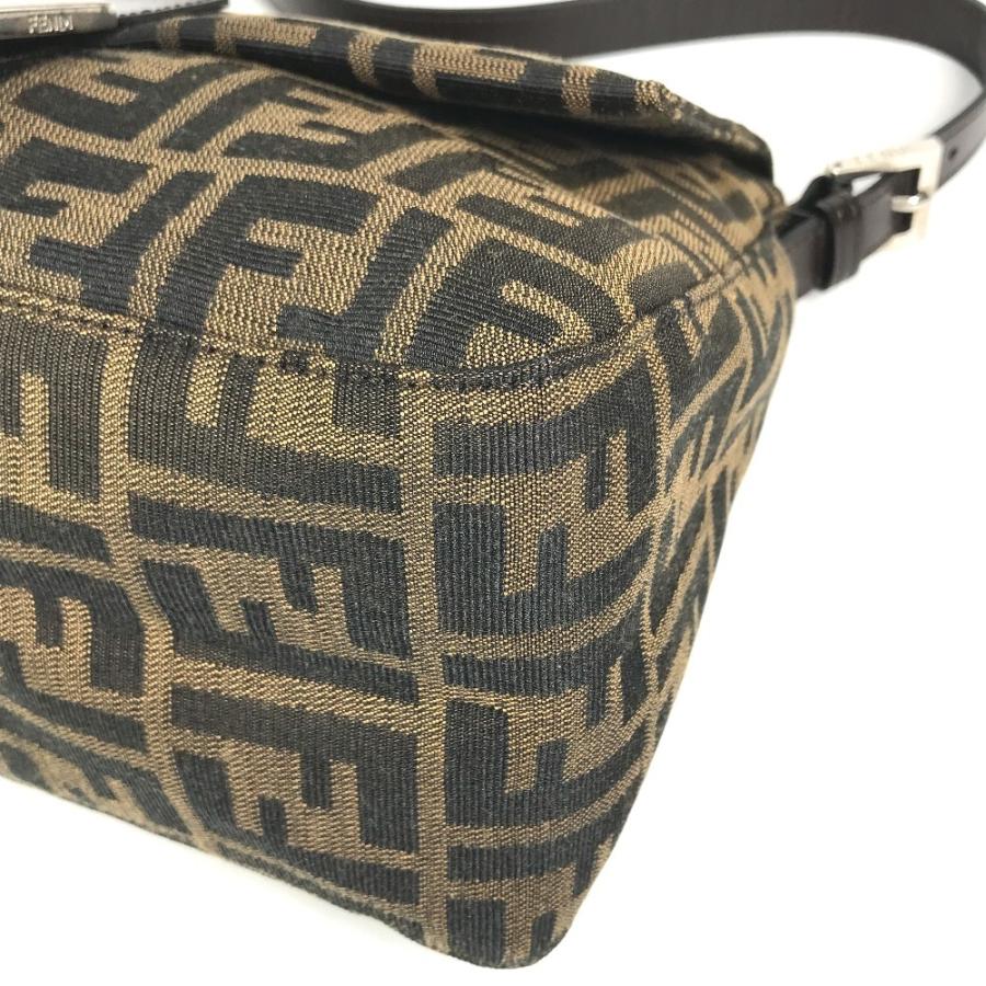 FENDI フェンディ マンマバケット ロゴ カバン フラップ 肩掛け ショルダーバッグ ブラウン ユニセックス【中古】 | FENDI | 05