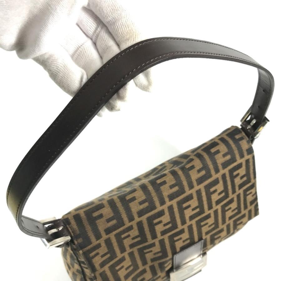 FENDI フェンディ マンマバケット ロゴ カバン フラップ 肩掛け ショルダーバッグ ブラウン ユニセックス【中古】 | FENDI | 07