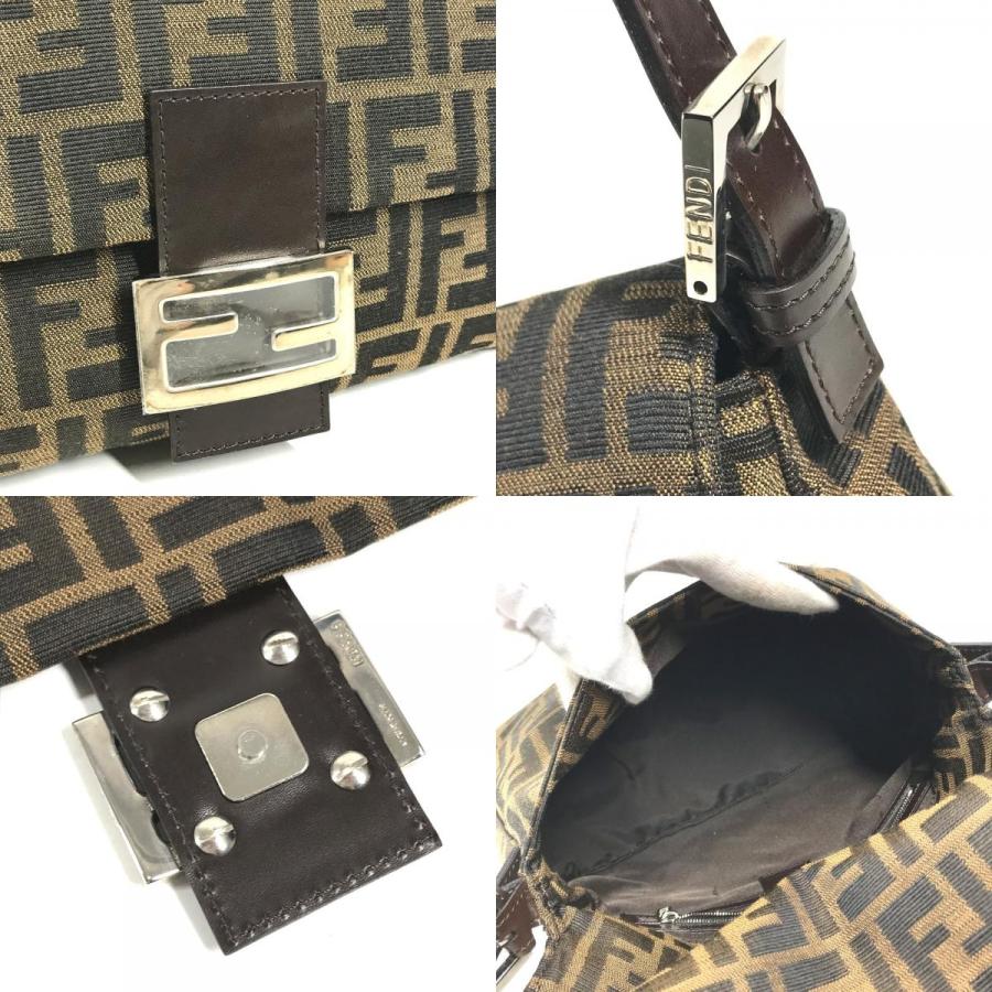 FENDI フェンディ マンマバケット ロゴ カバン フラップ 肩掛け ショルダーバッグ ブラウン ユニセックス【中古】 | FENDI | 08