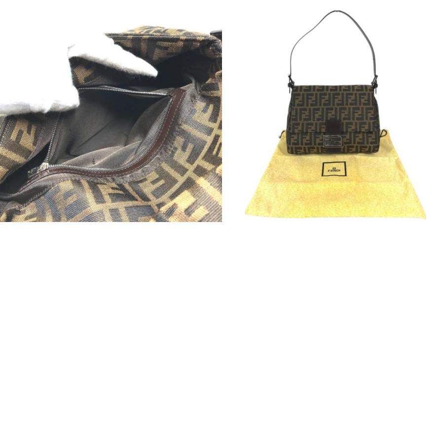 FENDI フェンディ マンマバケット ロゴ カバン フラップ 肩掛け ショルダーバッグ ブラウン ユニセックス【中古】 | FENDI | 09