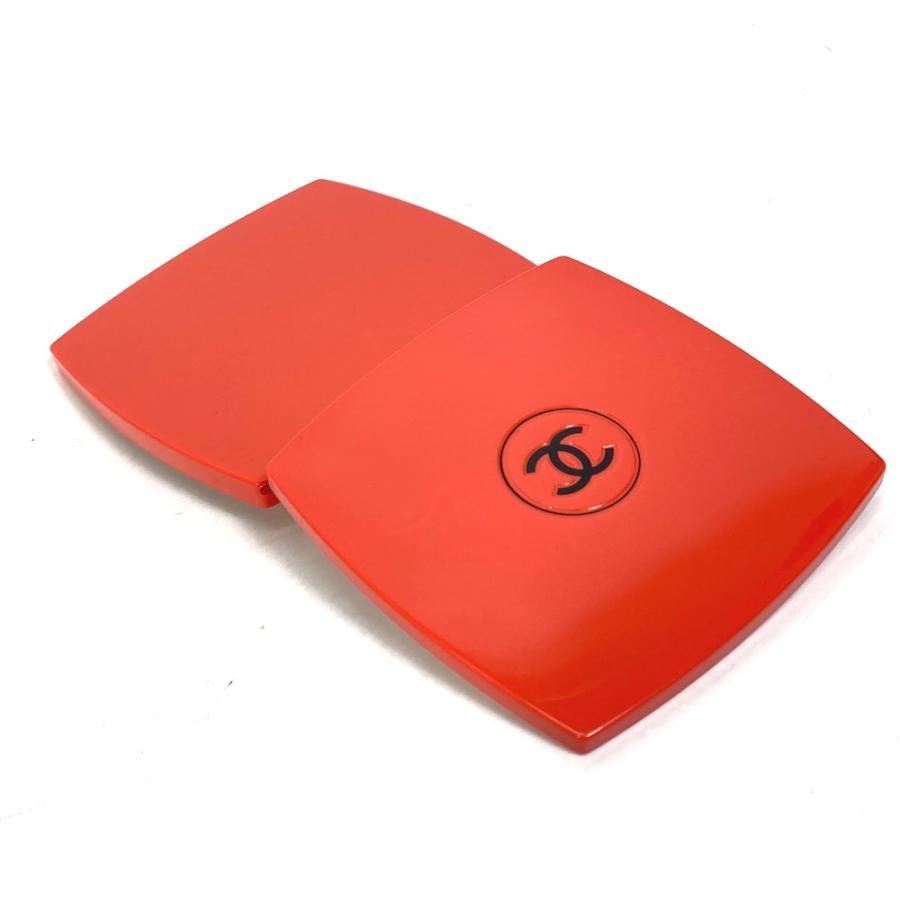 CHANEL シャネル 138064 CC ミロワールドゥーブルファセット コンパクトダブルミラー 鏡 プルミエールダム 121 オレンジ系【中古】 | CHANEL | 02