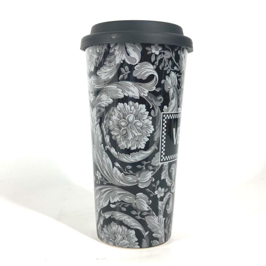 未使用 VERSACE ヴェルサーチ ロゴ 水筒 コーヒーカップ コップ インテリア タンブラー ブラック ユニセックス【中古】 |  | 02