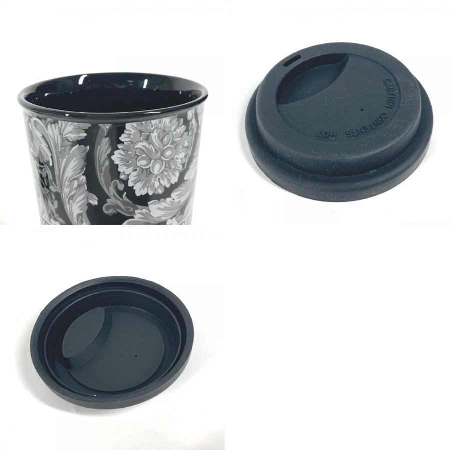 未使用 VERSACE ヴェルサーチ ロゴ 水筒 コーヒーカップ コップ インテリア タンブラー ブラック ユニセックス【中古】 |  | 09