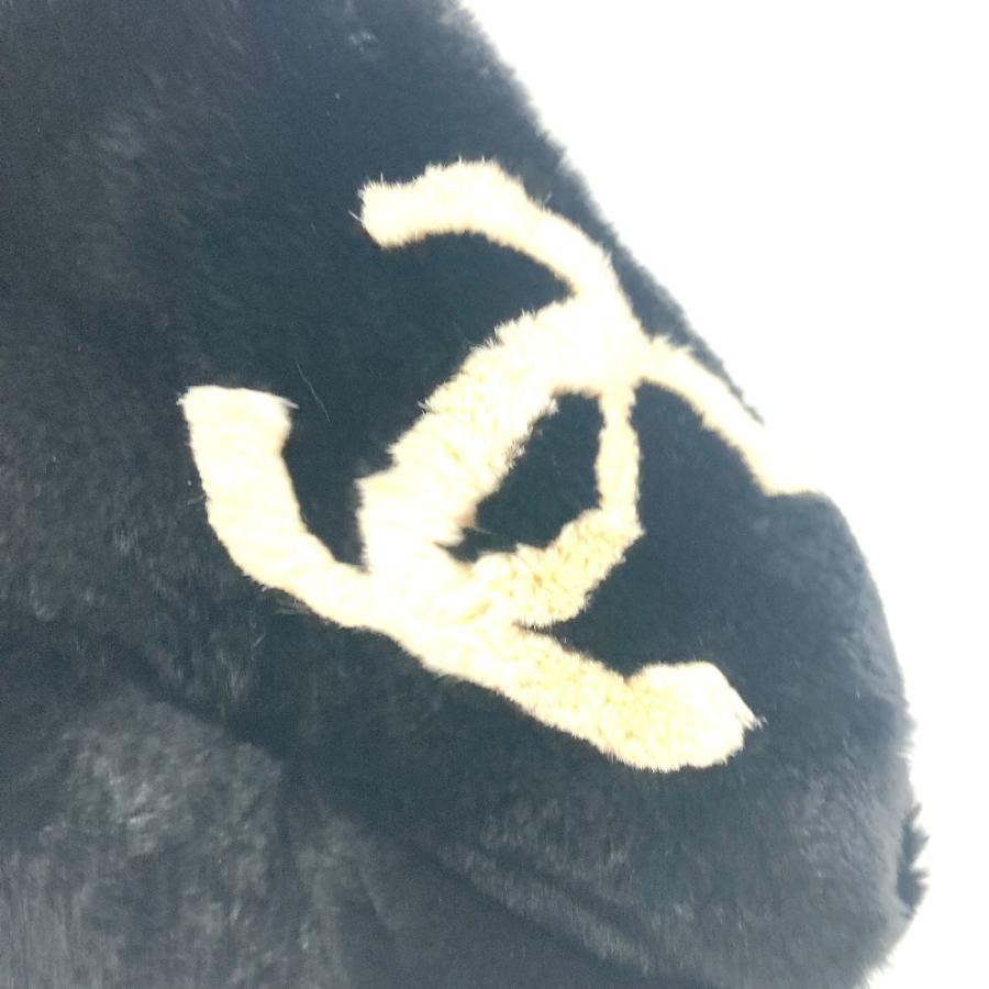 CHANEL シャネル CC ココマーク アクセサリー ティペット デカココ マフラー ブラック レディース【中古】 | CHANEL | 06