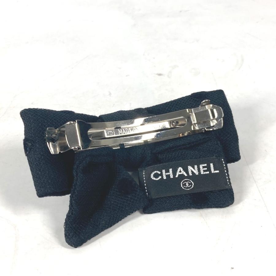 美品 CHANEL シャネル ドット 水玉 アクセサリー ヘアアクセサリー 14C バレッタ ブラック レディース【中古】 | CHANEL | 01