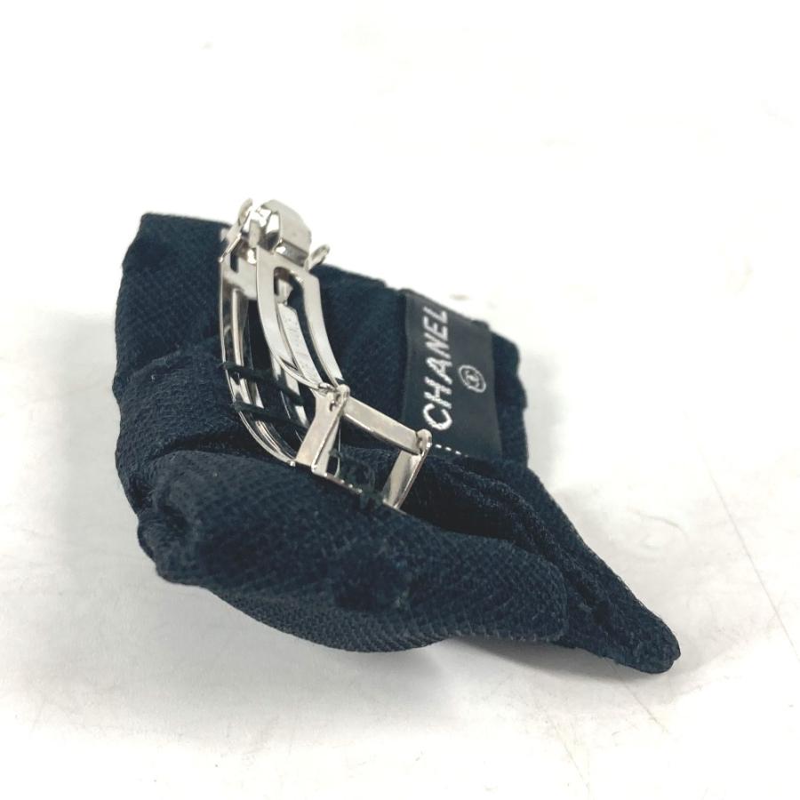 美品 CHANEL シャネル ドット 水玉 アクセサリー ヘアアクセサリー 14C バレッタ ブラック レディース【中古】 | CHANEL | 04