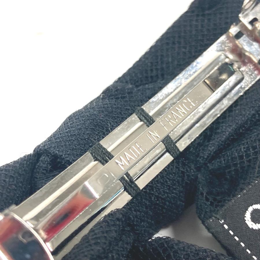 美品 CHANEL シャネル ドット 水玉 アクセサリー ヘアアクセサリー 14C バレッタ ブラック レディース【中古】 | CHANEL | 07