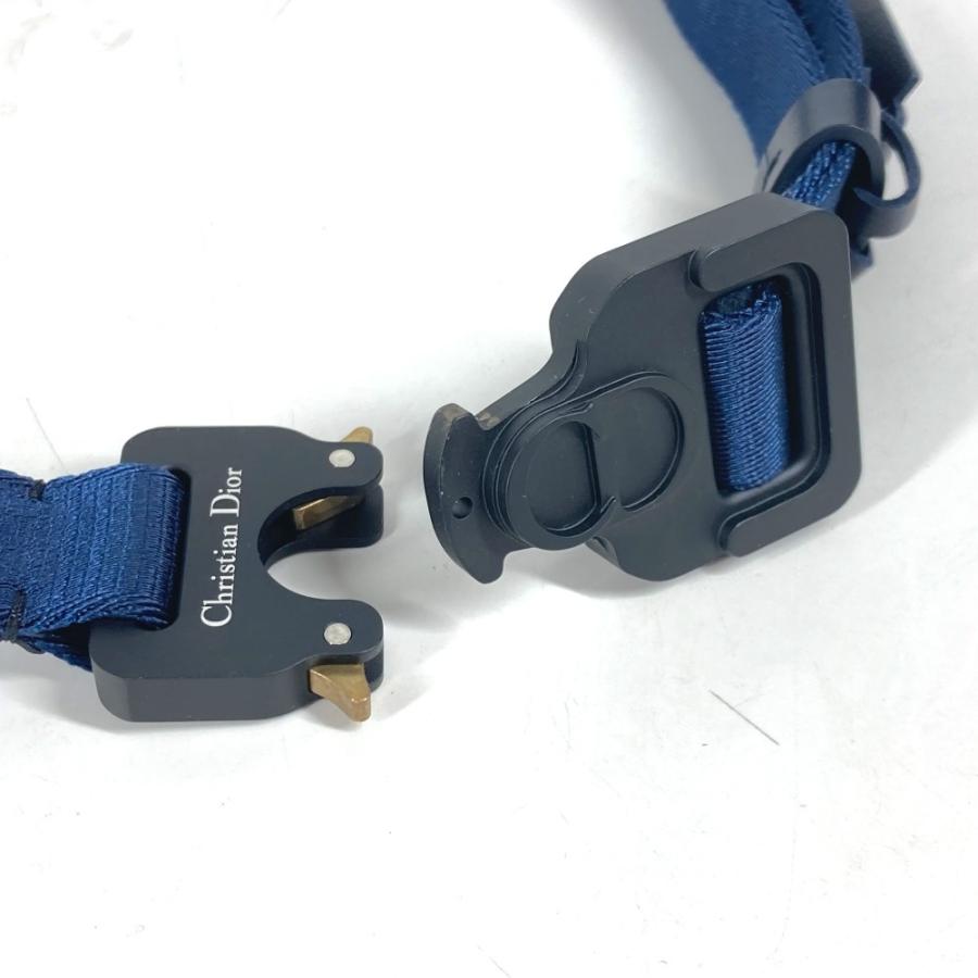 美品 Dior ディオール ロゴ ガチャベルト ベルト ネイビー ユニセックス【中古】 |  | 08