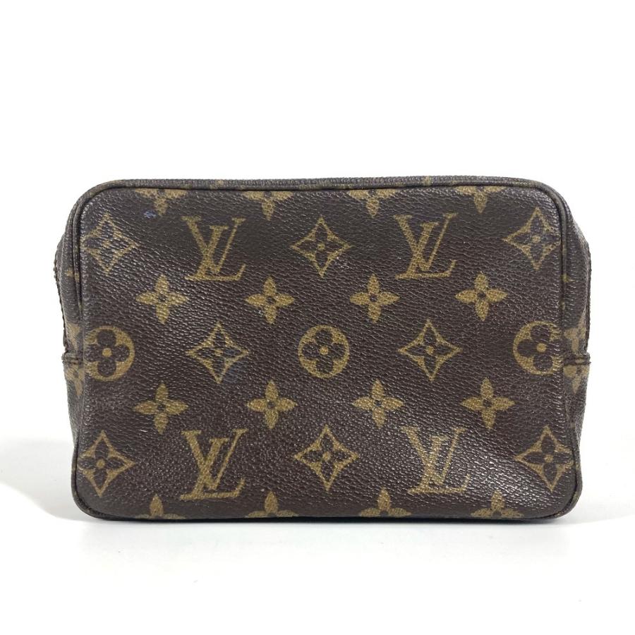 LOUIS VUITTON ルイヴィトン M47526 トゥルーストワレット18 メイクポーチ 化粧ポーチ マルチポーチ モノグラム ポーチ 【中古】 | LOUIS VUITTON | 01