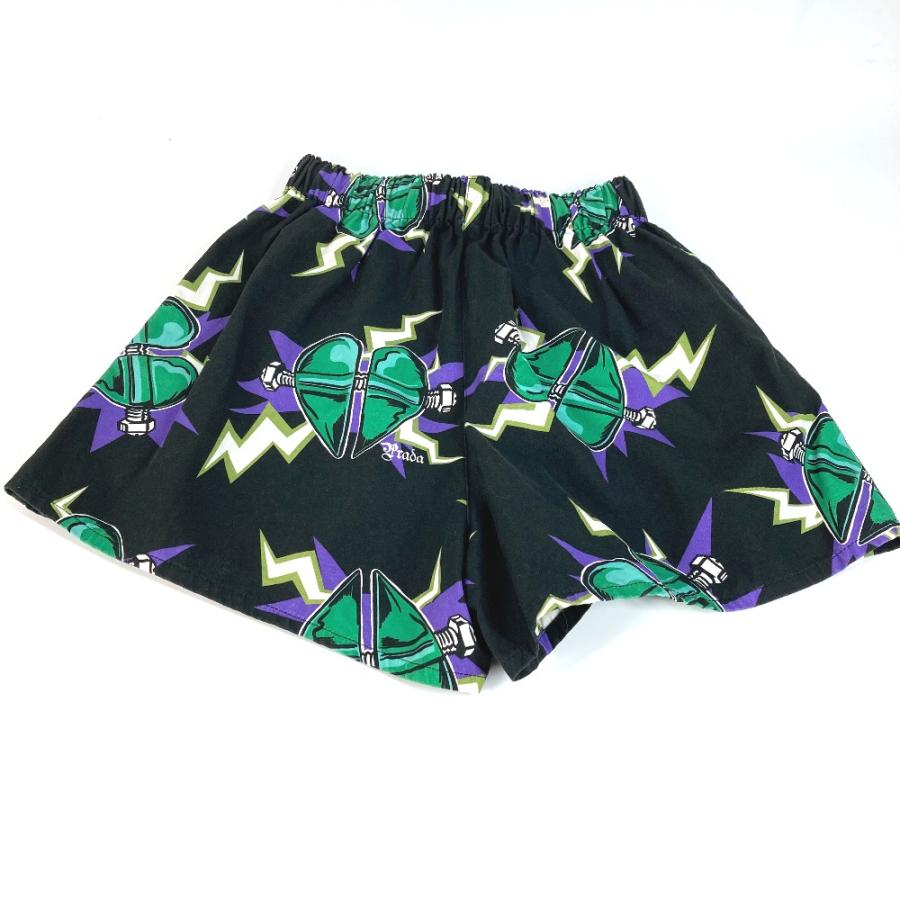 PRADA プラダ フランケン ロゴ ハーフパンツ ズボン アパレル ボトムス ショートパンツ ブラック レディース【中古】 | PRADA | 04