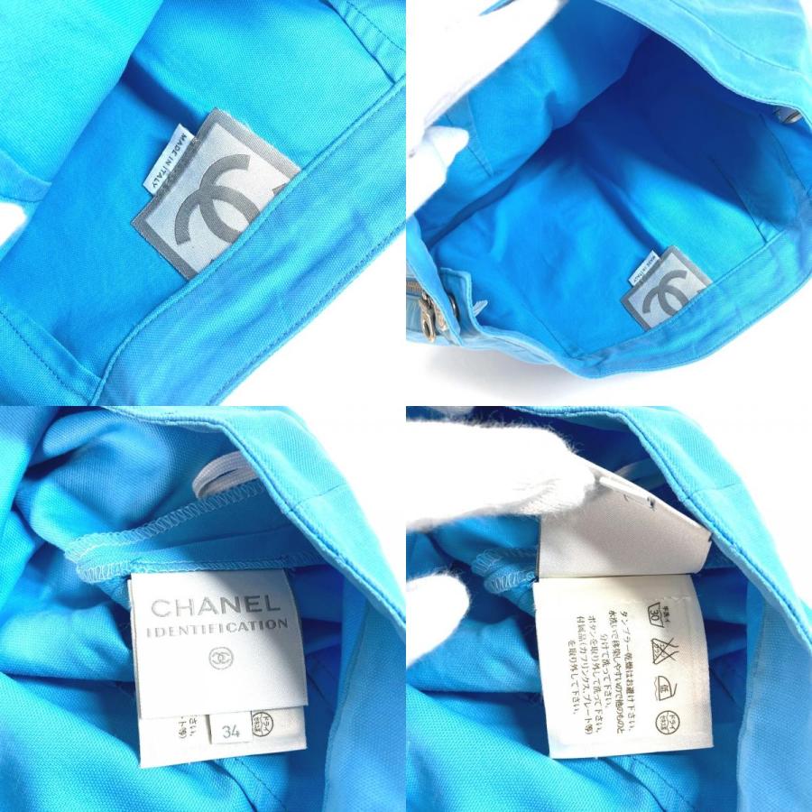 CHANEL シャネル P19433 ロゴ CC ココマーク ボトムス ロゴ アパレル スポーツ SPORTS 02S スカート ブルー レディース【中古】 | CHANEL | 08
