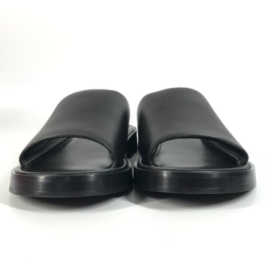 美品 Salvatore Ferragamo サルヴァトーレフェラガモ 760634 ジュノーネ スライドサンダル 靴 シューズ GIUNONE ブラック メンズ【中古】 |  | 01