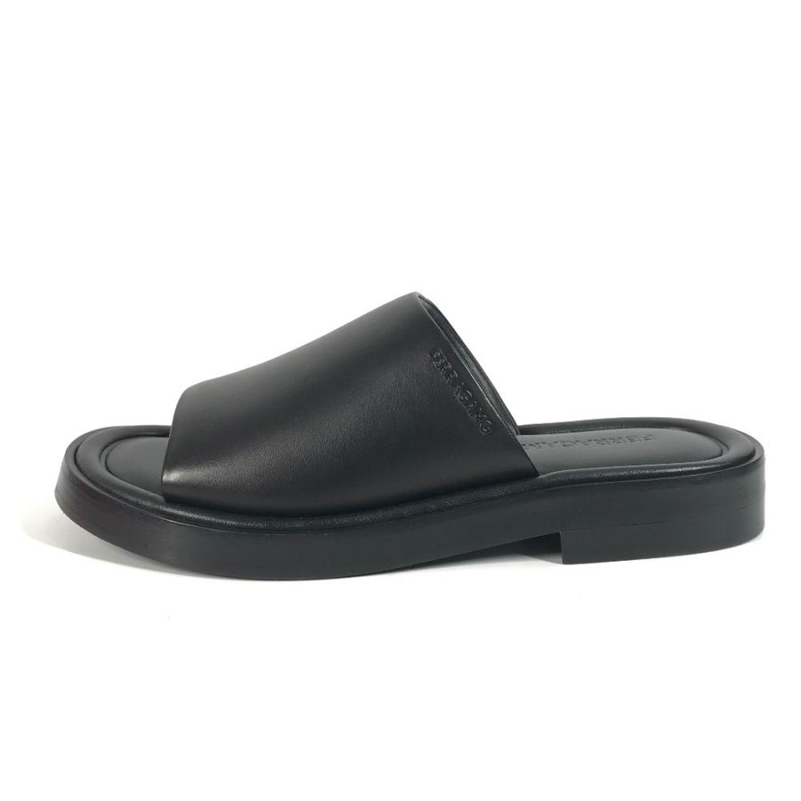 美品 Salvatore Ferragamo サルヴァトーレフェラガモ 760634 ジュノーネ スライドサンダル 靴 シューズ GIUNONE ブラック メンズ【中古】 |  | 03