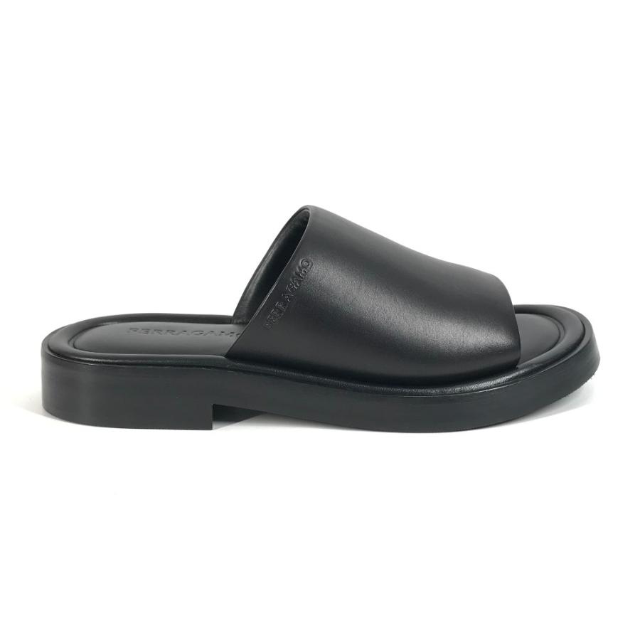 美品 Salvatore Ferragamo サルヴァトーレフェラガモ 760634 ジュノーネ スライドサンダル 靴 シューズ GIUNONE ブラック メンズ【中古】 |  | 05