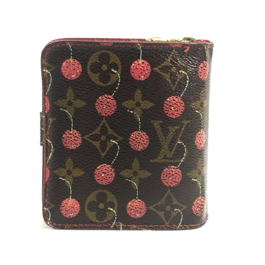 LOUIS VUITTON ルイヴィトン  M95005  コンパクトジップ コンパクトウォレット モノグラムチェリー 村上隆 サクランボ 2つ折り財布【中古】 | LOUIS VUITTON | 01