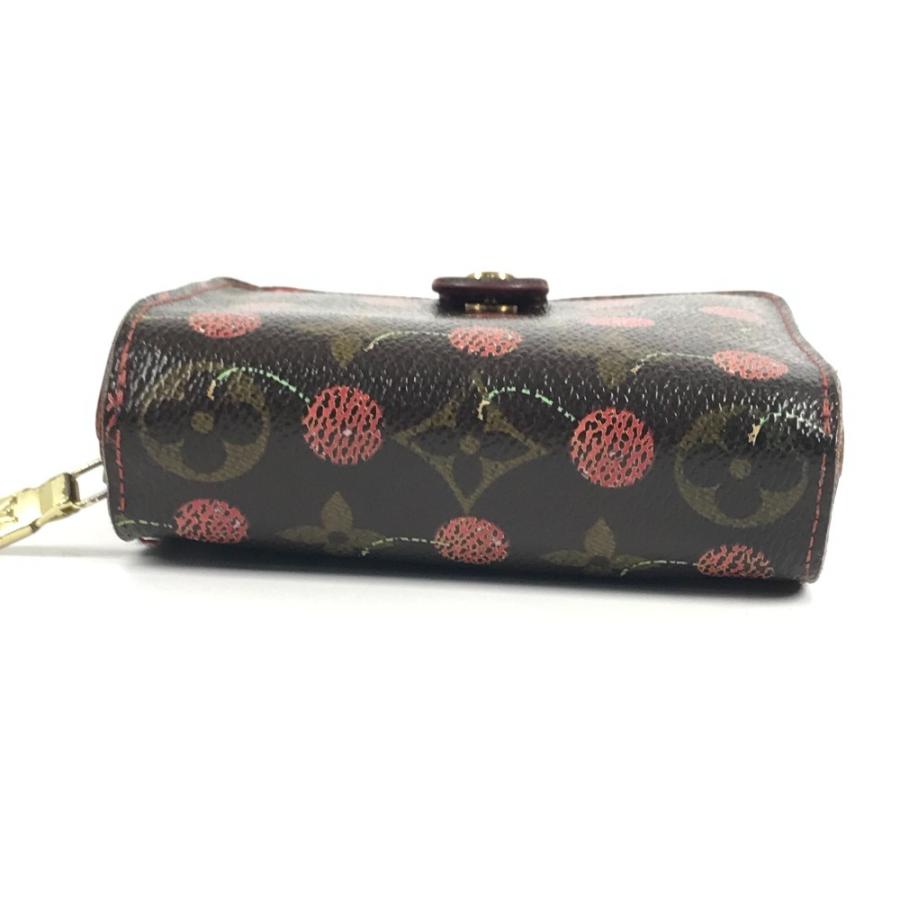 LOUIS VUITTON ルイヴィトン  M95005  コンパクトジップ コンパクトウォレット モノグラムチェリー 村上隆 サクランボ 2つ折り財布【中古】 | LOUIS VUITTON | 05