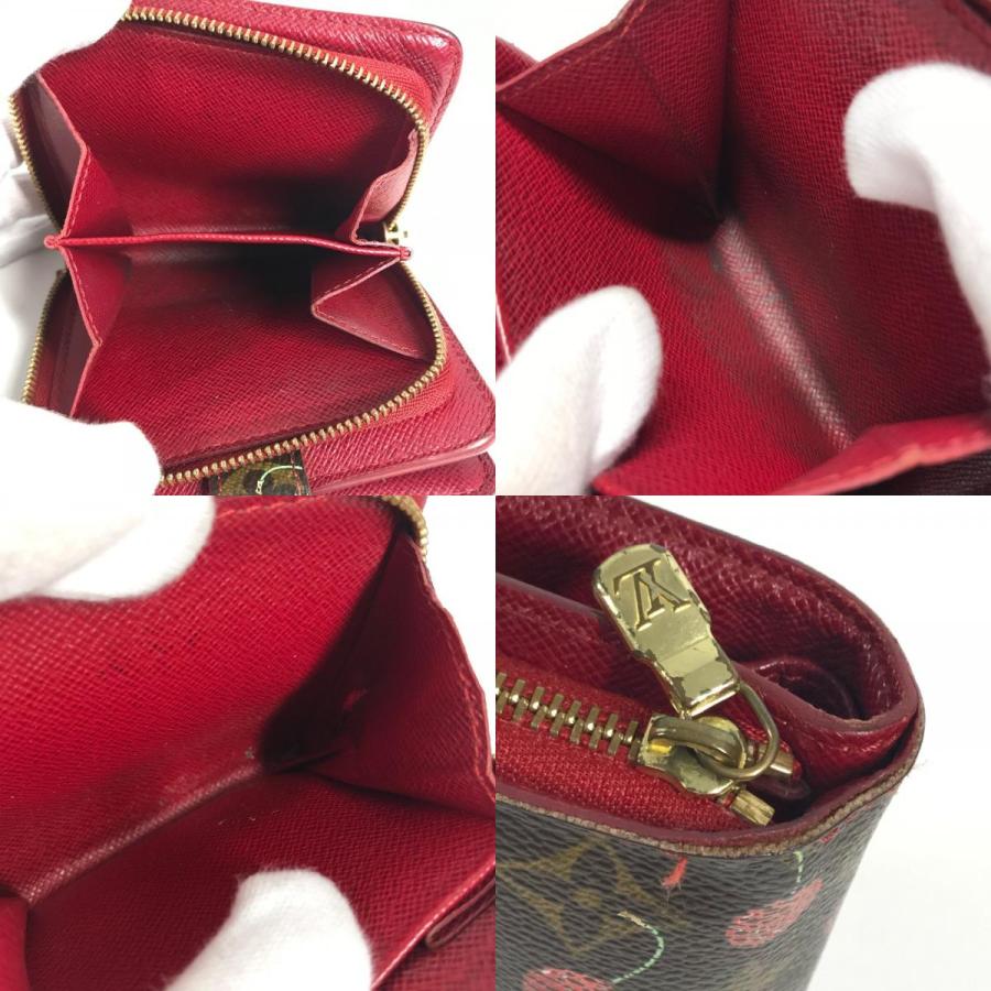 LOUIS VUITTON ルイヴィトン  M95005  コンパクトジップ コンパクトウォレット モノグラムチェリー 村上隆 サクランボ 2つ折り財布【中古】 | LOUIS VUITTON | 08