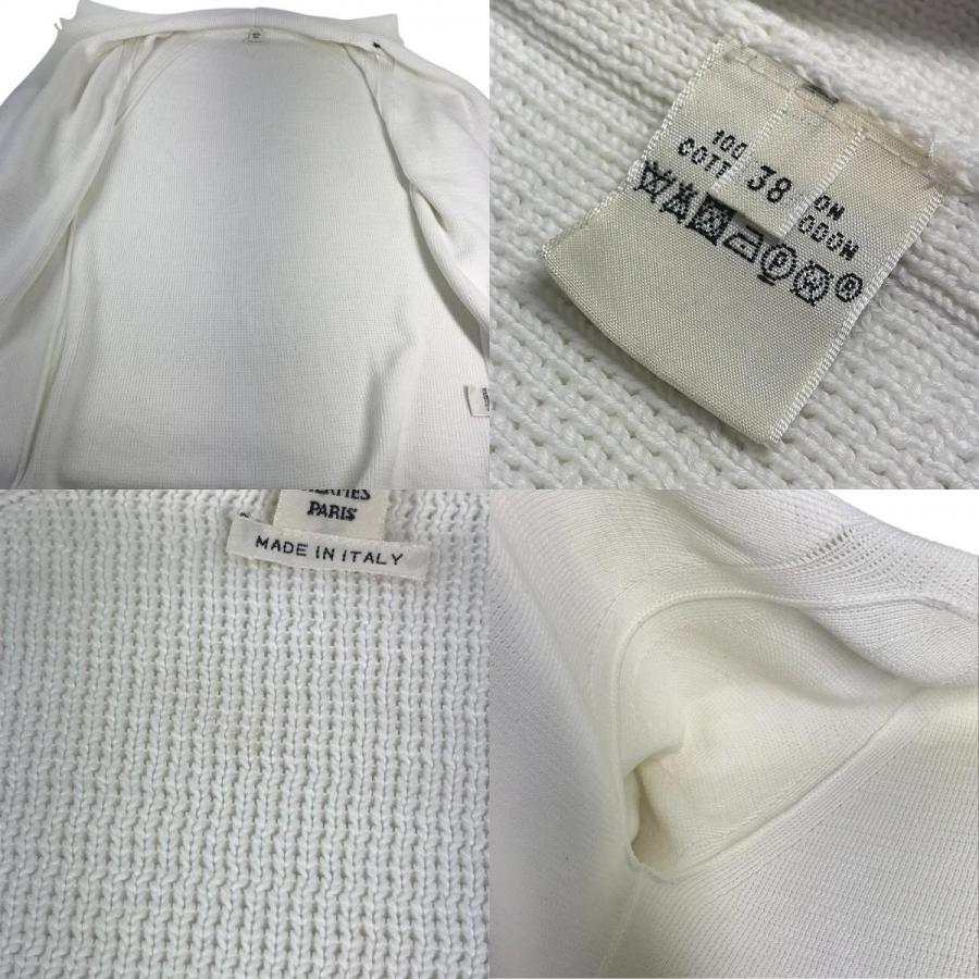 美品 HERMES エルメス アウター コート ニットコート 長袖 アパレル ボタン カーディガン ホワイト レディース【中古】 | HERMES | 08