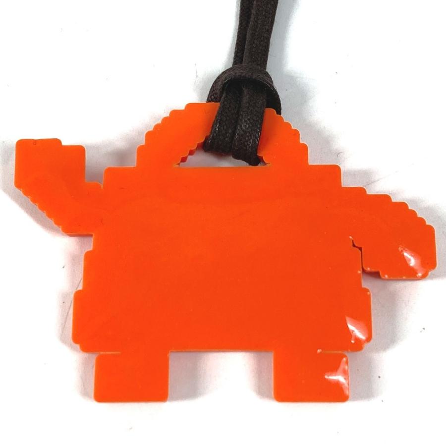 HERMES エルメス ケリードール バッグチャーム ストラップ キーホルダー オレンジ ユニセックス【中古】 | HERMES | 02
