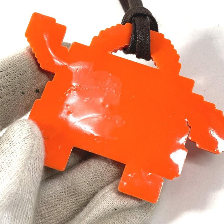 HERMES エルメス ケリードール バッグチャーム ストラップ キーホルダー オレンジ ユニセックス【中古】 | HERMES | 06