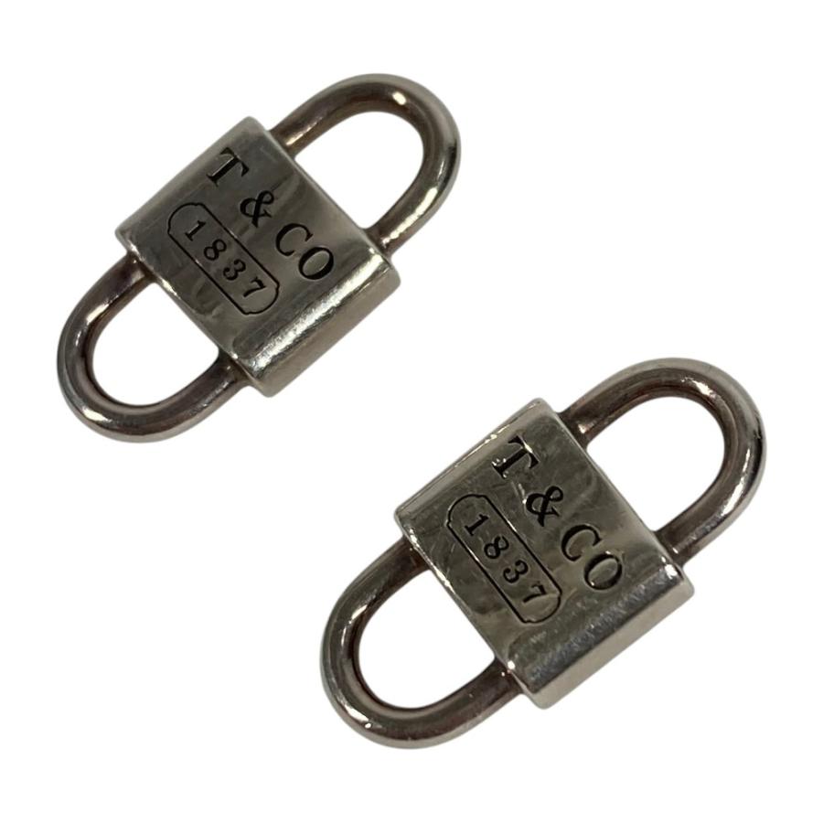TIFFANY&Co. ティファニー 1837スモール ダブル ロック 鍵 革紐 レザー アクセサリー ピアス シルバー ユニセックス【中古】 | TIFFANY&Co. | 02