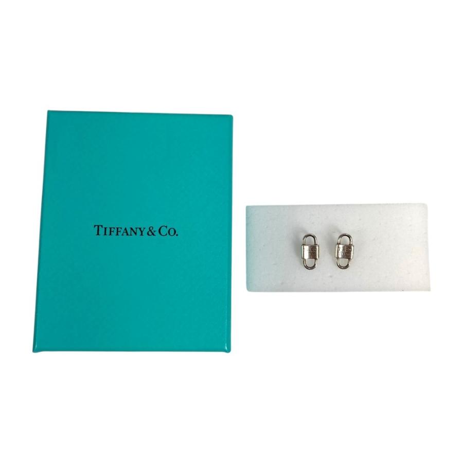 TIFFANY&Co. ティファニー 1837スモール ダブル ロック 鍵 革紐 レザー アクセサリー ピアス シルバー ユニセックス【中古】 | TIFFANY&Co. | 08