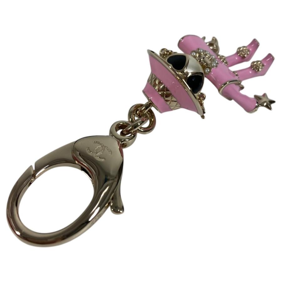 新品同様 CHANEL シャネル  シャネルドール CC ココマーク ロゴ  フェイクパール ハート バッグチャーム B25B キーホルダー ピンク【中古】 | CHANEL | 04