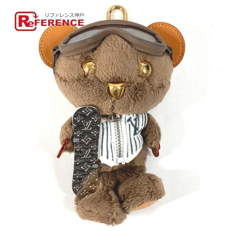 HERMES エルメス M03441 バッグチャーム LV ルイ スノー バッグチャーム ストラップ モノグラム  キーホルダー ブラウン 【中古】 | HERMES