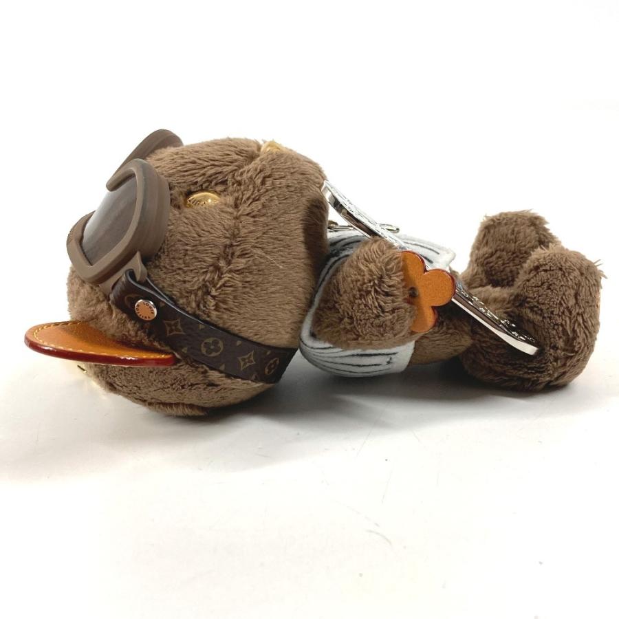 HERMES エルメス M03441 バッグチャーム LV ルイ スノー バッグチャーム ストラップ モノグラム  キーホルダー ブラウン 【中古】 | HERMES | 03