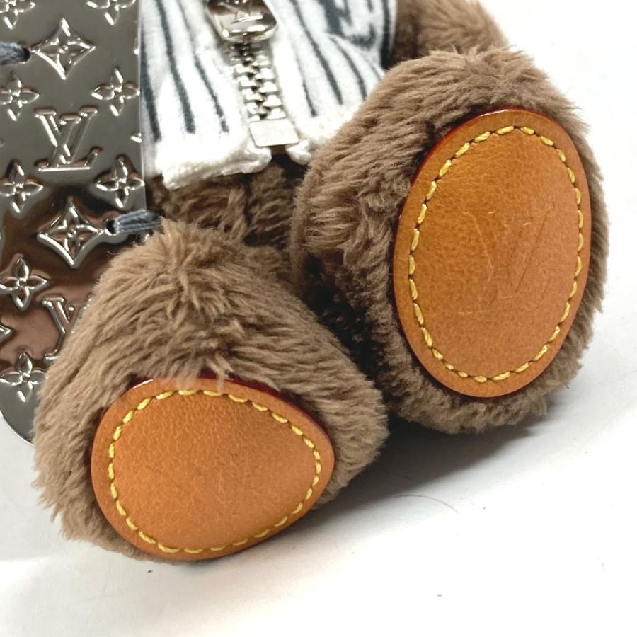 HERMES エルメス M03441 バッグチャーム LV ルイ スノー バッグチャーム ストラップ モノグラム  キーホルダー ブラウン 【中古】 | HERMES | 06