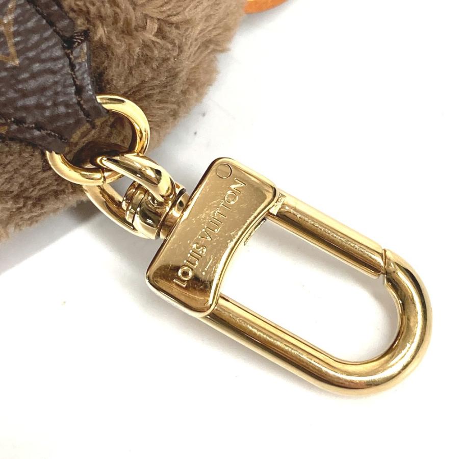 HERMES エルメス M03441 バッグチャーム LV ルイ スノー バッグチャーム ストラップ モノグラム  キーホルダー ブラウン 【中古】 | HERMES | 08