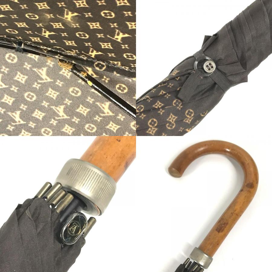 LOUIS VUITTON ルイヴィトン ヴィンテージ アンブレラ 長傘 雑貨 インテリア モノグラム 傘 ブラウン ユニセックス【中古】 | LOUIS VUITTON | 08