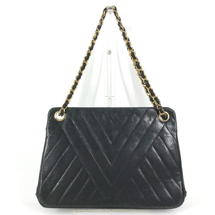 CHANEL シャネル CC ココマーク ロゴ チェーンバッグ がま口  肩掛け ハンドバッグ ヴィンテージ ショルダーバッグ ブラック【中古】 | CHANEL | 01