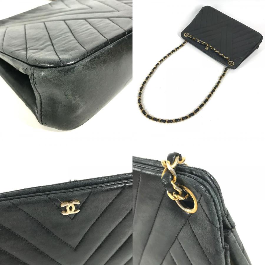 CHANEL シャネル CC ココマーク ロゴ チェーンバッグ がま口  肩掛け ハンドバッグ ヴィンテージ ショルダーバッグ ブラック【中古】 | CHANEL | 07