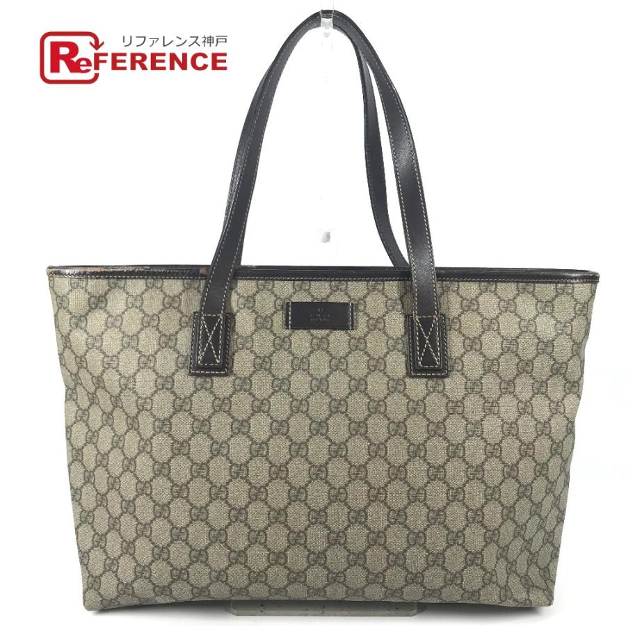 GUCCI グッチ 211137 GGスプリーム GG ロゴ カバン トートバッグ 肩掛け ショルダーバッグ ベージュ ユニセックス【中古】 | GUCCI