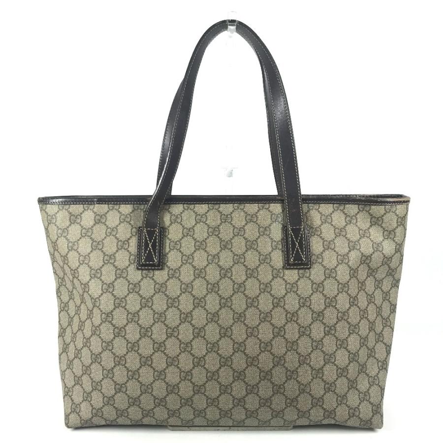 GUCCI グッチ 211137 GGスプリーム GG ロゴ カバン トートバッグ 肩掛け ショルダーバッグ ベージュ ユニセックス【中古】 | GUCCI | 01